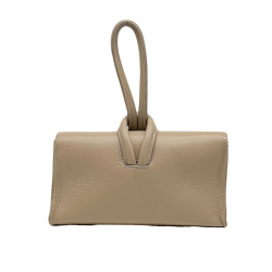 OLIVIA leather clutch bag